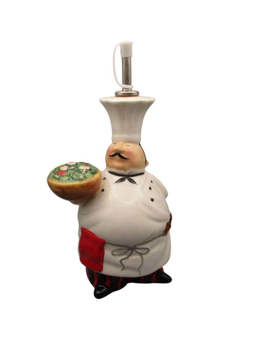 Fat Chef Ceramic Oil Dispenser Tracy Flickinger Certified International Cork Unu